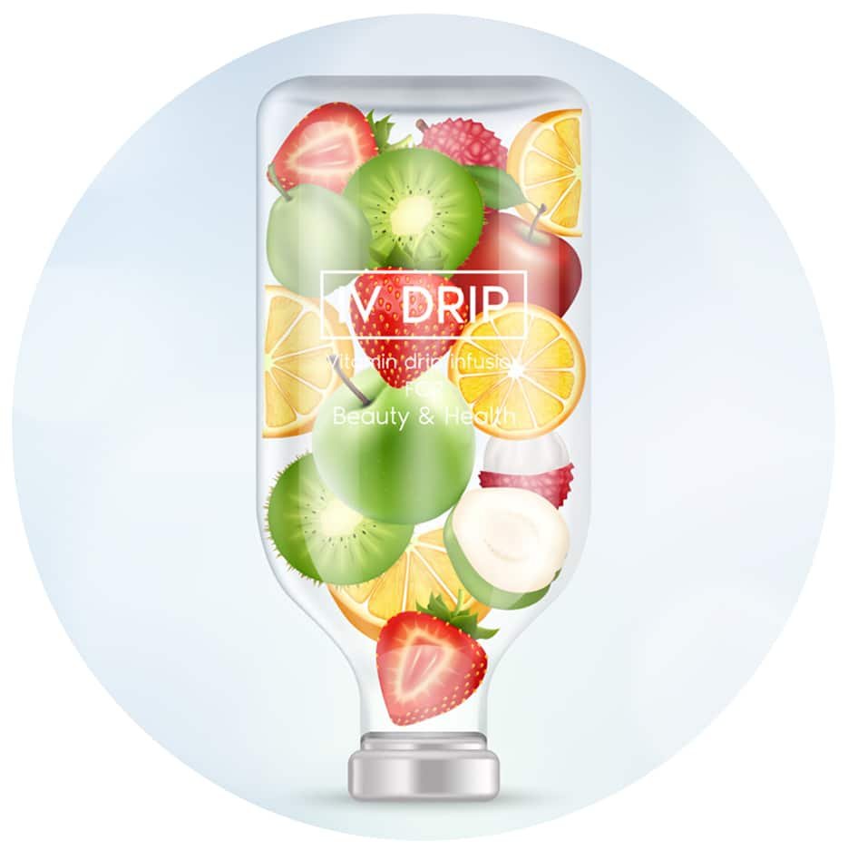 Bali Belly Lite IV drip with vitamins for diarrhea and vomiting